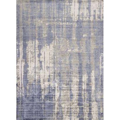 Picture of 7' x 10'  Viscose Grey or  Blue Area Rug