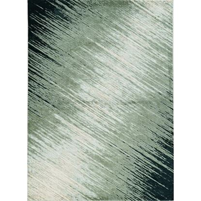 Picture of 8'x11' Silver Grey Machine Woven Abstract Brushstroke Indoor Area Rug