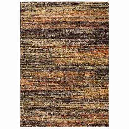 Picture of 6'x9' Gold and Slate Abstract Indoor Area Rug