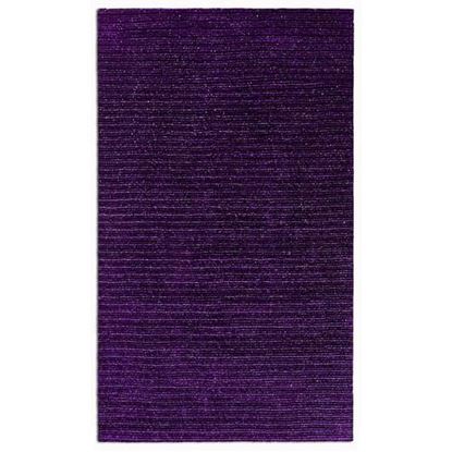 Picture of 8' x 10' Eggplant Purple Modern Shimmery Area Rug