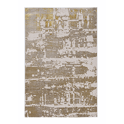 Picture of 10'x13' Ivory Gold Machine Woven Abstract Indoor Area Rug