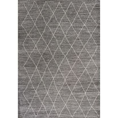 Picture of 8'x11' Grey Machine Woven Geometric Indoor Area Rug