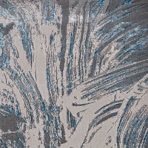 Picture of 94" X 130" Silver or  Blue Polypropylene or Polyester Rug