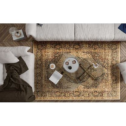 Picture of 94" X 134" Mocha Polypropylene Rug