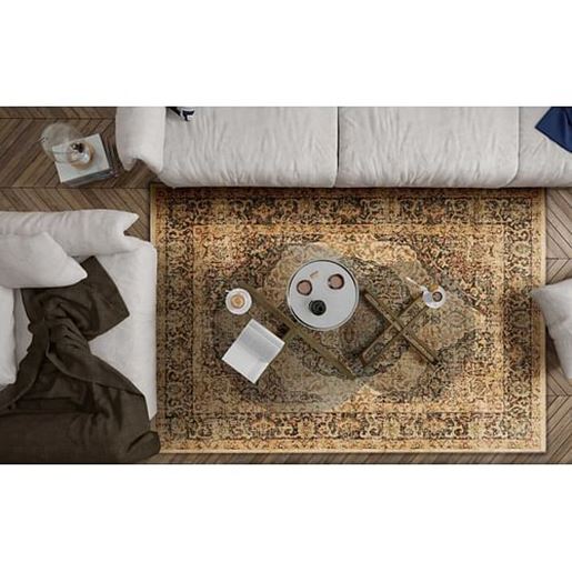 Picture of 94" X 134" Mocha Polypropylene Rug