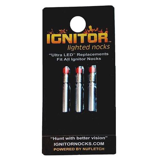 Picture of NuFletch Ignitor Nock Replacement Bulbs Red Universal 3 pk.