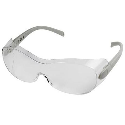 Picture of Radians Sheath OTG Anti-Fog Safety Glasses, Fits Over Glasses, Clear Lens, Silver Temples