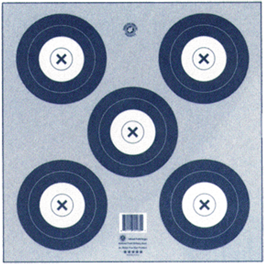 Picture of Maple Leaf Target Face NFAA Indoor 5-Spot 100 pk.