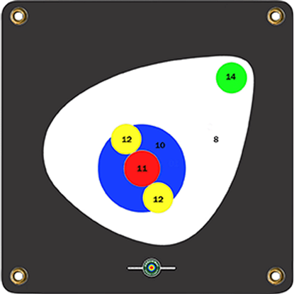 Picture of Arrowmat Foam Target Face 3D Scoring Rings 17x17 in.