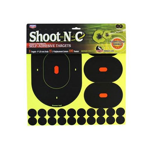 Picture of Birchwood Casey Shoot-N-C 9" Targets, 3" Replacement Centers, 100 Pasters, 120ct