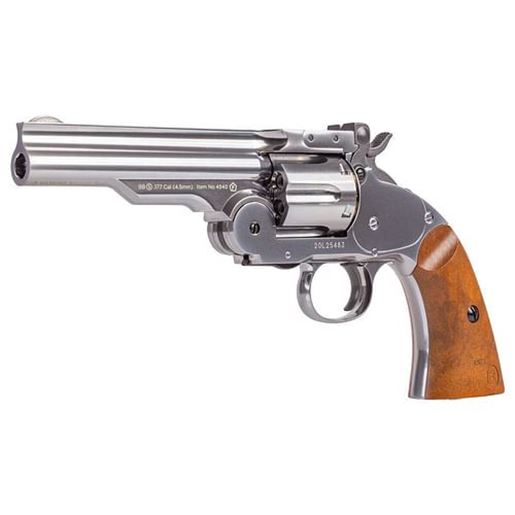 Picture of Schofield No. 3 Nickel CO2 BB Revolver, 5" Barrel