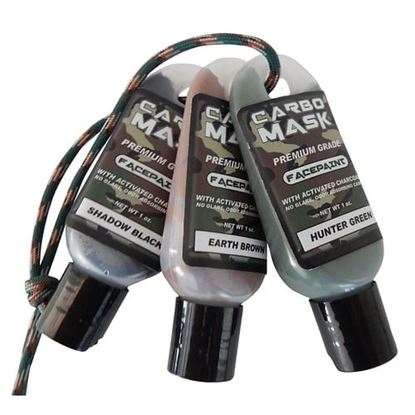 Picture of Carbo Mask Facepaint Black/Green/Brown 1 oz. 3 pk.