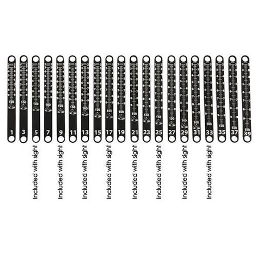 Picture of Axcel Achieve XP Metal Sight Tape Scale #9 and #10