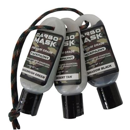 Picture of Carbo Mask Facepaint Black/Sage/Tan 1 oz. 3 pk.