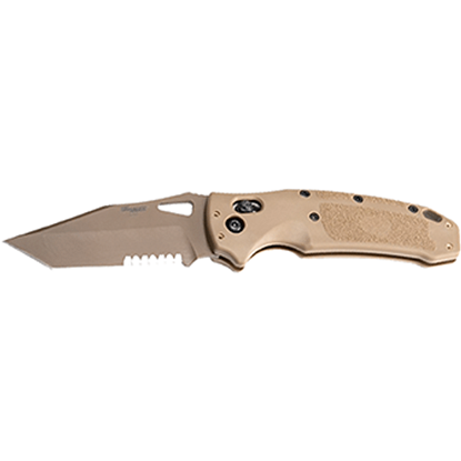 Picture of Hogue Sig Sauer K320 M17 Folding Knife Coyote Tan 3.5 in. Able Lock Tanto