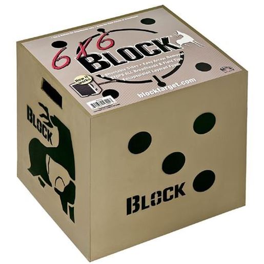 Picture of Block 6x6 Sided Archery Target-18 in.x18 in.x16 in.