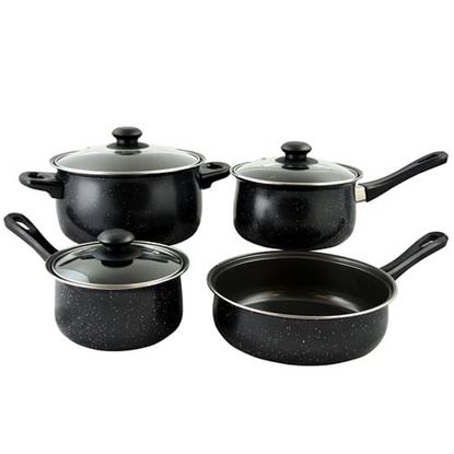 Picture of Gibson Home Casselman 7 piece Cookware Set in Black with Bakelite Handle