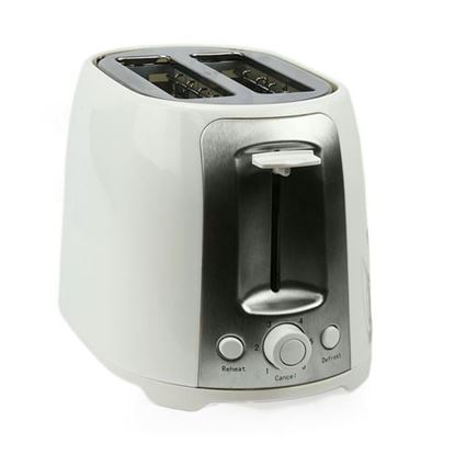 Picture of Brentwood 2 Slice Cool Touch Toaster in White and Stainless Steel
