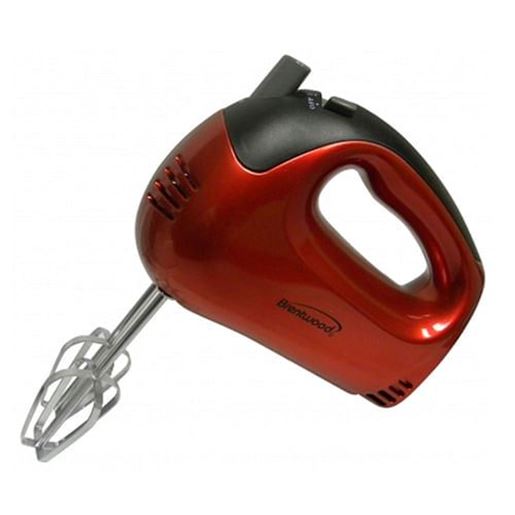 Picture of Brentwood 5-Speed Hand Mixer in Red