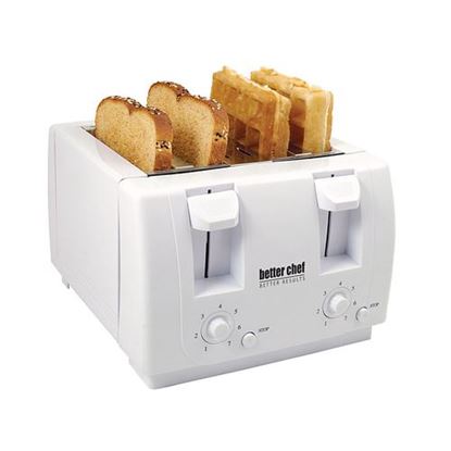 Picture of Better Chef 4 Slice Dual-Control Toaster in White