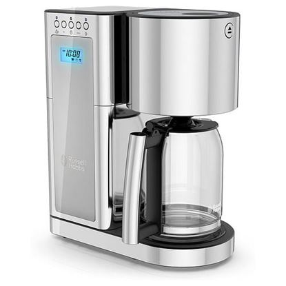 Picture of Russell Hobbs Glass 8 Cup Coffeemaker in Silver and Stainless Steel