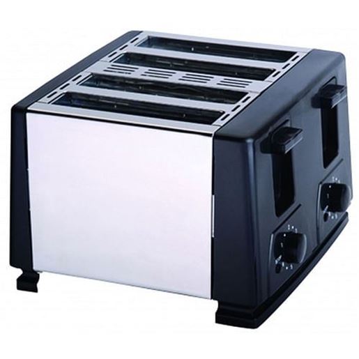 Picture of Brentwood 1300W 4 Slice Toaster in Black and Silver