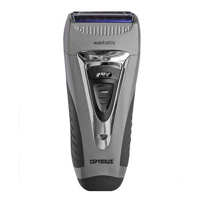 Picture of Optimus Curve Rechargeable Triple Wet/Dry Men's Shaver in Black and Silver