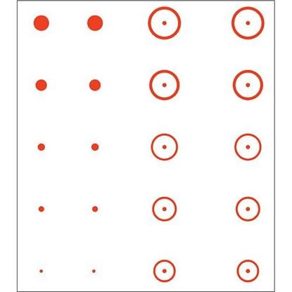 Picture of Gunstar Precision Target Reticle Set Orange