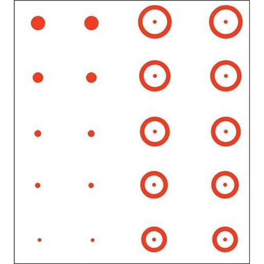 Picture of Gunstar Chubbie Target Reticle Set Orange