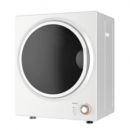 Picture of Wall Mounted Stainless Steel Compact Electric Clothes Dryer - Color: White