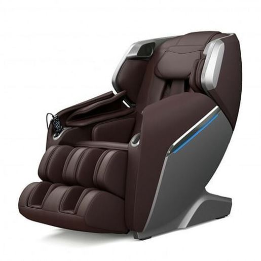 Foto de Full Body Zero Gravity Massage Chair with SL Track Voice Control Heat-Brown