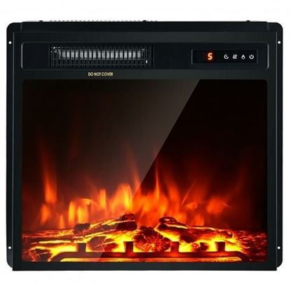 Picture of 18 Inch 1500W Electric Fireplace Freestanding and Recessed Heater