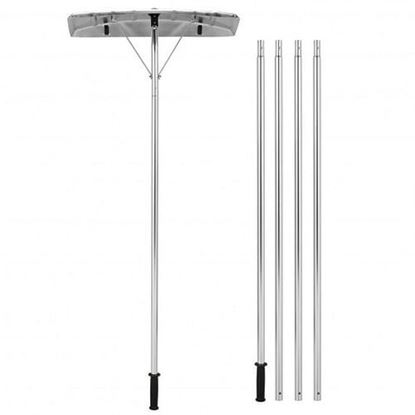 Picture of 4.8-20 Feet Sectional Snow Roof Rake with Reinforced Aluminum Poles