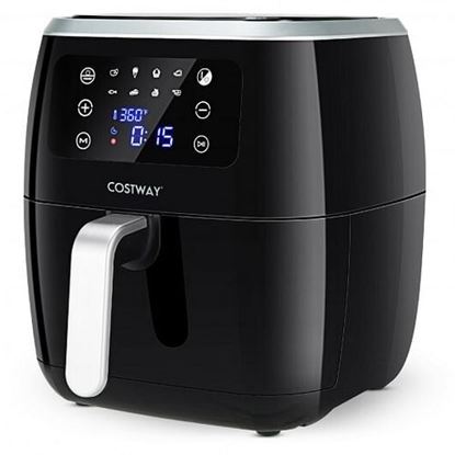 Picture of 6.5QT Air Fryer Oilless Cooker with 8 Preset Functions and Smart Touch Screen-Black