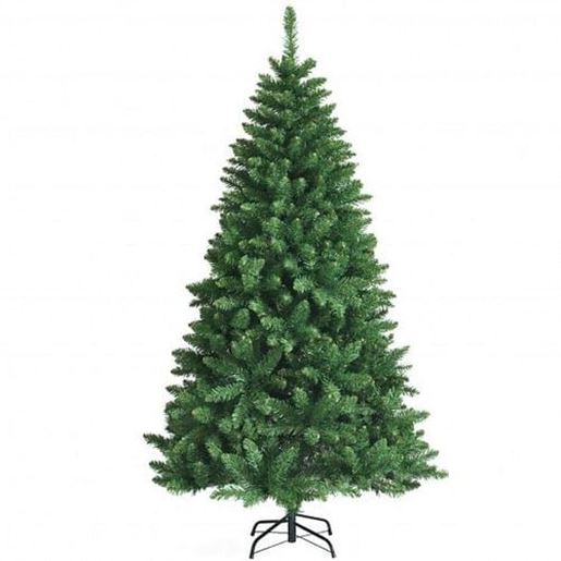 Picture of 6 Feet 716Tips PVC Hinged Artificial Christmas Tree with Metal Stand