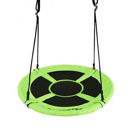 Picture of 40 Inch 770 lbs Flying Saucer Tree Swing Kids Gift with 2 Tree Hanging Straps-Multicolor