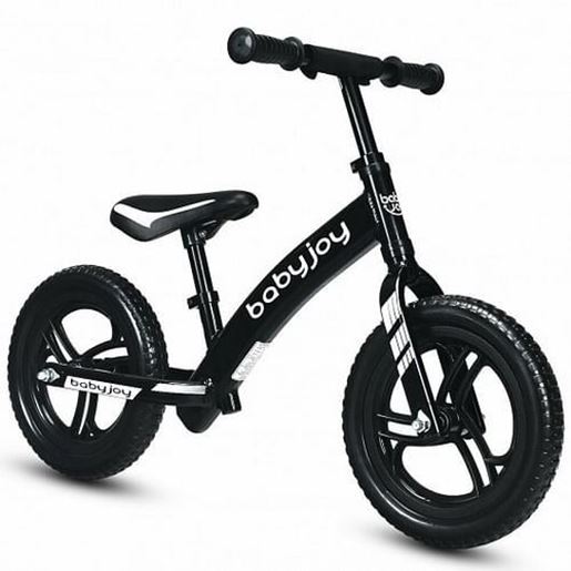 Picture of 12 Inch Kids No-Pedal Balance Bike with Adjustable Seat-Black