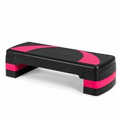 Picture of 31 Inch Adjustable Exercise Aerobic Stepper with Non-Slip Pads