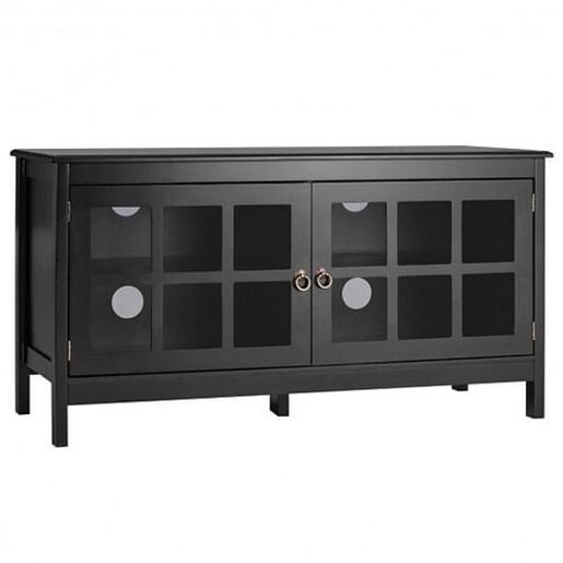 Picture of 50 Inch Modern Wood Large TV Stand Entertainment Center for TV