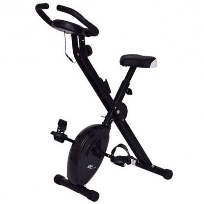 Picture of 45 Height Resistance Adjustable Folding Magnetic Exercise Bike-Black