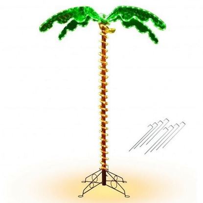 Picture of 4.5 Feet LED Pre-lit Palm Tree Decor with Light Rope