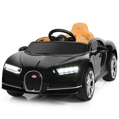 Picture of 12V Licensed Bugatti Chiron Kids Ride on Car with Storage Box and MP3-Red