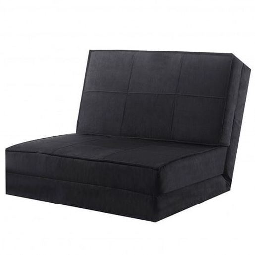 Picture of Convertible Lounger Folding Sofa Sleeper Bed-Black