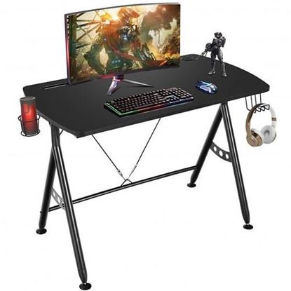 Изображение Y-shaped Gaming Desk with Phone Slot and Cup Holder