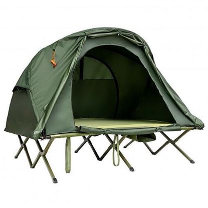 Picture of 2-Person Outdoor Camping Tent with External Cover-Green