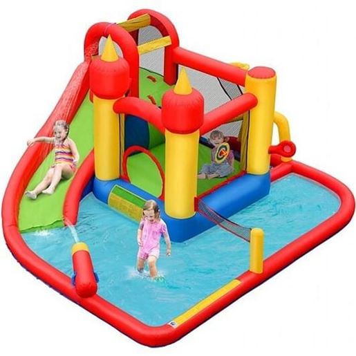 Picture of Inflatable Water Slide Jumper Bounce House with Ocean Ball without Blower