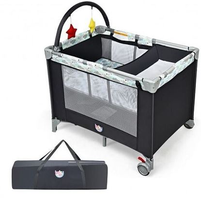 Picture of Portable Baby Playard Playpen Nursery Center with Changing Station