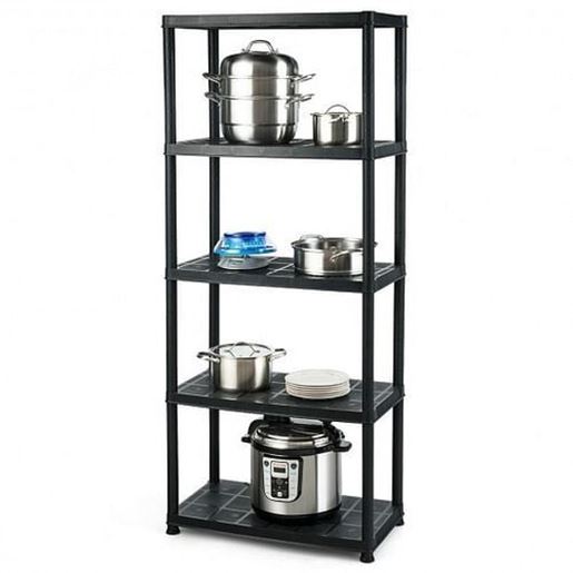 Picture of 5-Tier Storage Shelving Freestanding Heavy Duty Rack in Small Space or Room Corner