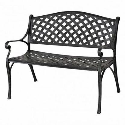 Foto de 40 Inch Outdoor Aluminum Antique Garden Patio Bench