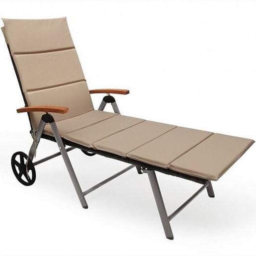 Picture of Outdoor Chaise Lounge Chair Rattan Lounger Recliner Chair